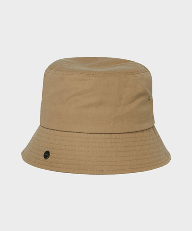 Anell Golf Cotton Classic Bucket Hat in Sand Beige, showcasing its classic design and comfortable fit.
