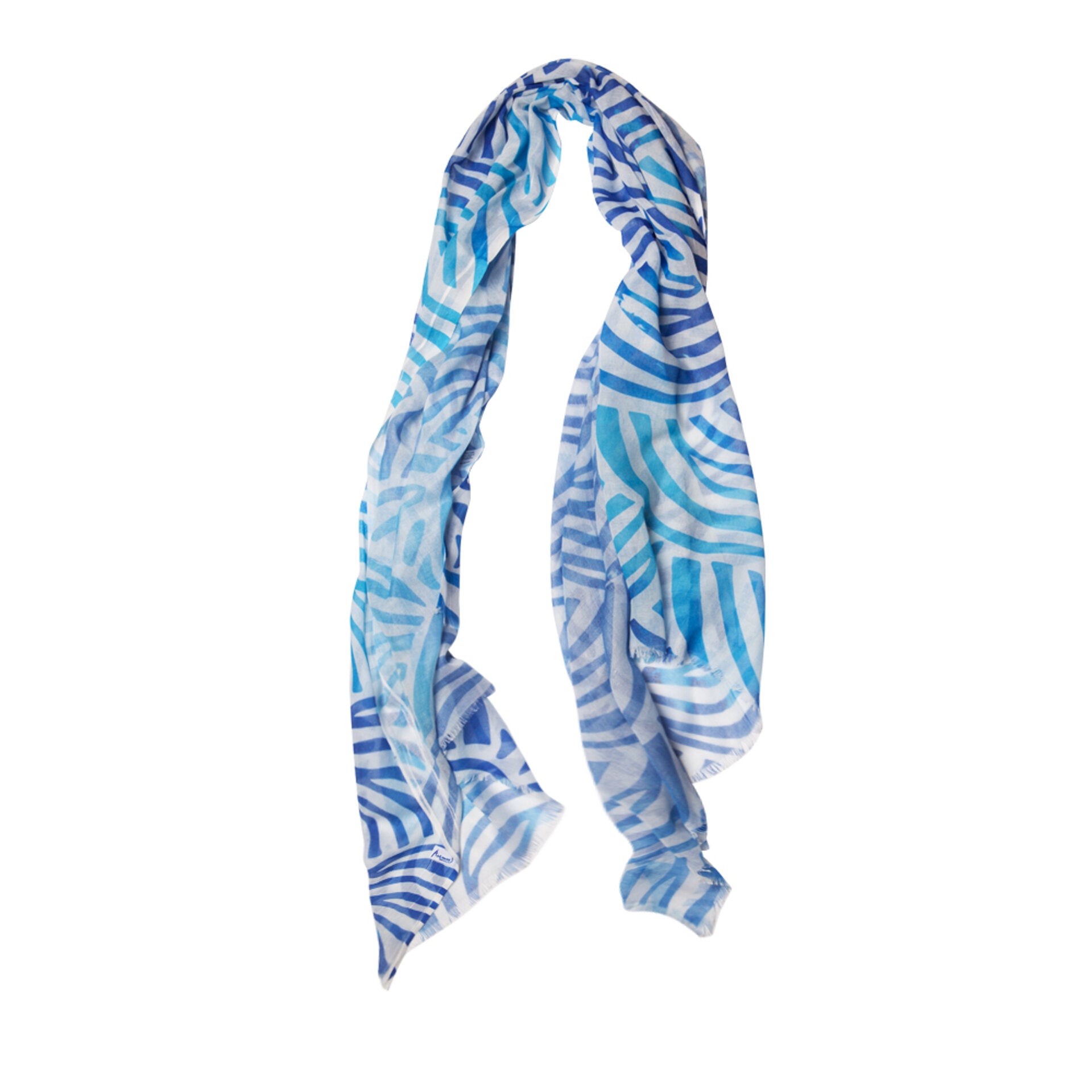 Anemoss Marine Collection Herringbone Halstuch in elegantem Design mit Fischgrätenmuster, aus 100% Baumwolle, vielseitig tragbar.