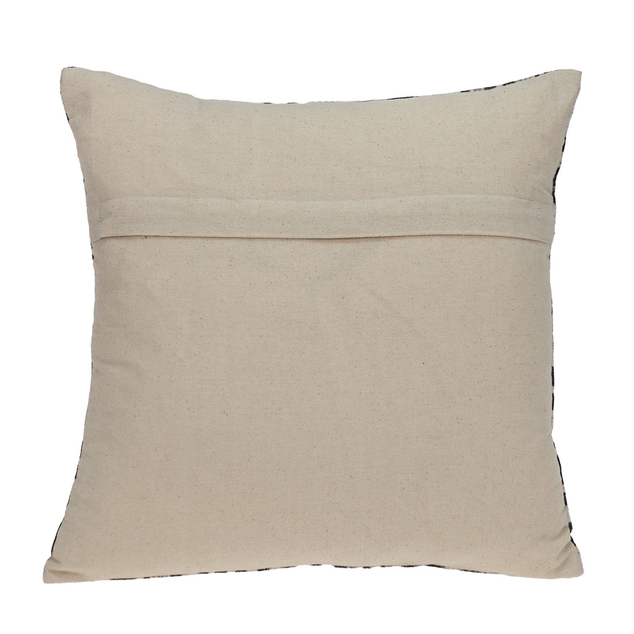 Black and white abstract velvet throw pillow with a modern design, featuring a soft velvet front and beige cotton canvas back.