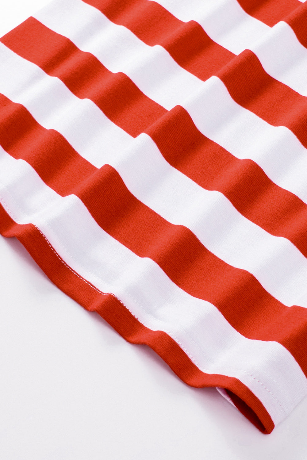 Black Contrast American Flag Cutout T-Shirt featuring a star and stripe print with a daring front cutout design.