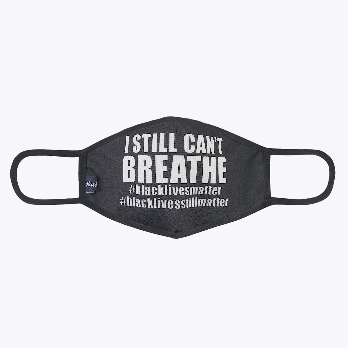 BLM Massage 3-Layered Face Cover featuring a unique print design, made from polyester and cotton, suitable for unisex wear.