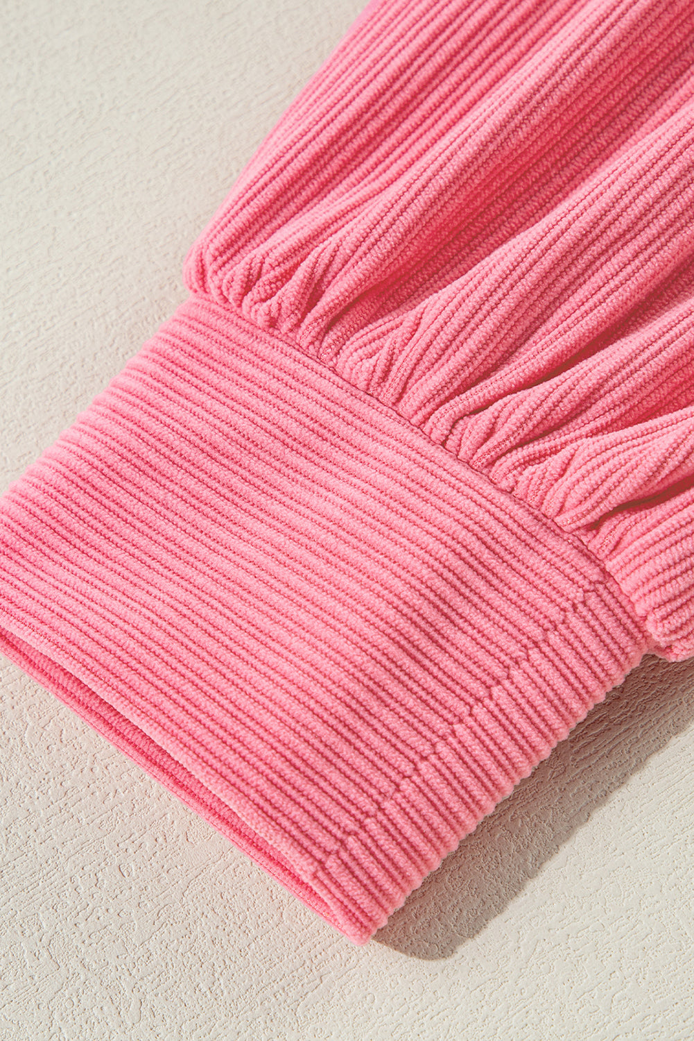 Bonbon Corduroy Button-Up Shacket featuring flap details and side splits, showcasing its stylish design and texture.