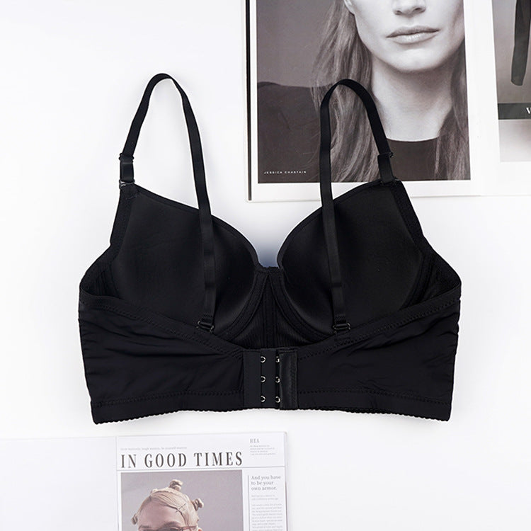C Cup Push Up Bralette in solid color, featuring removable straps and padded cups for enhanced support and comfort.