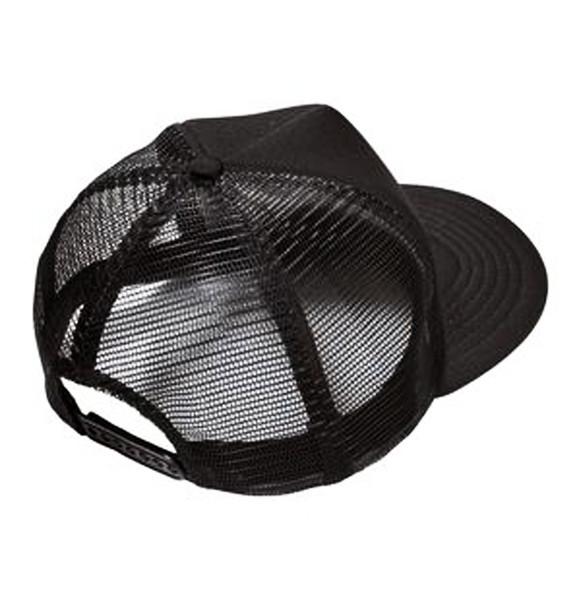 BRIDE Snapback Trucker Hat in white with gold foil print, featuring a structured high-profile design and plastic snapback closure.