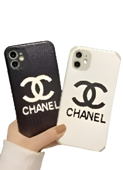 Stylish CC iPhone Cases for iPhone 11 and 12, showcasing a high-quality replica design with durable hard material.