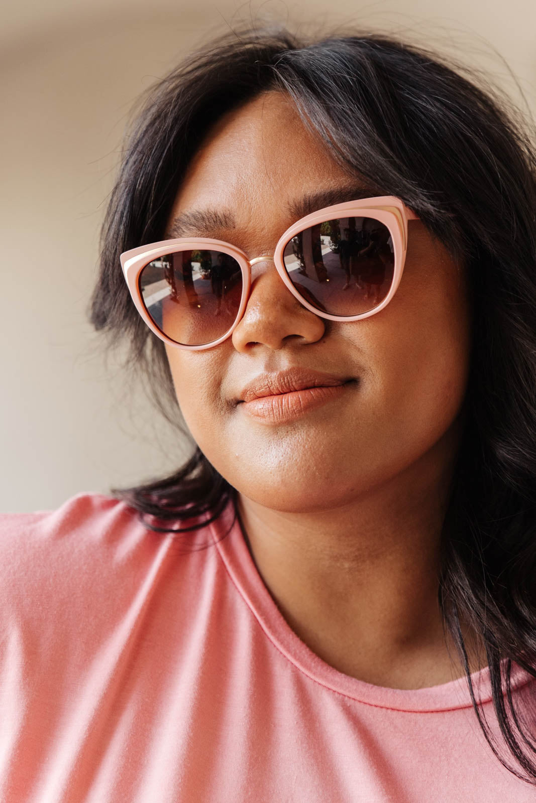 A pair of stylish Cat Eye Sunglasses in blue, showcasing a modern retro design with UV protection.