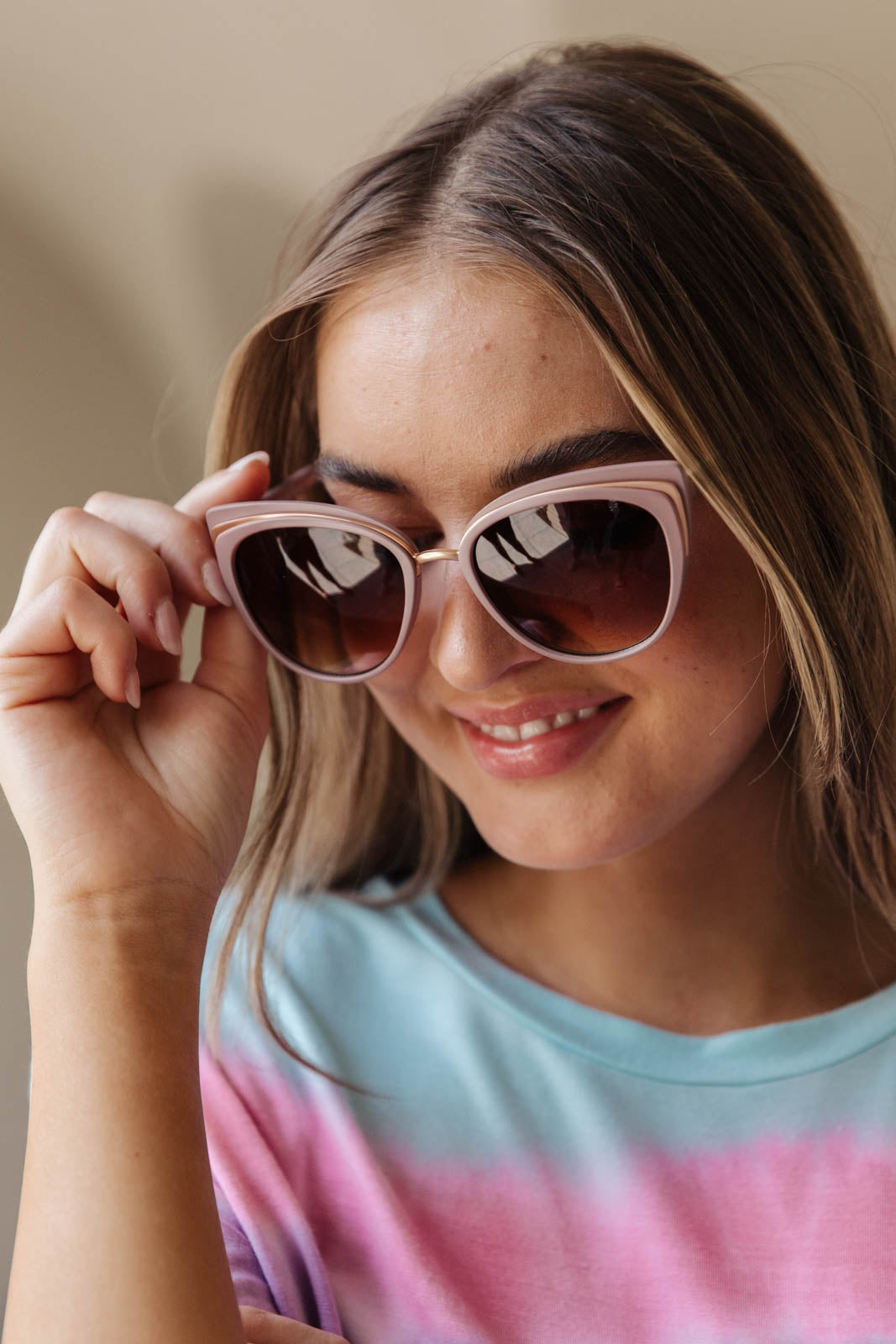 A pair of stylish Cat Eye Sunglasses in blue, showcasing a modern retro design with UV protection.