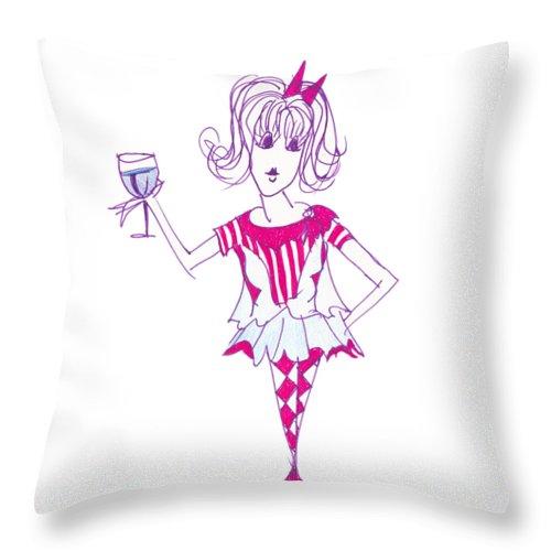 Celebrate Bibi Because throw pillow featuring vibrant design on soft polyester fabric, available in various sizes.