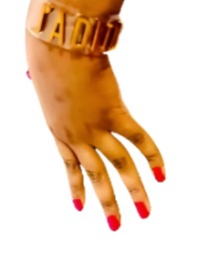 Chic Women's Bracelet in gold and clear design, showcasing elegant craftsmanship and stylish appeal.