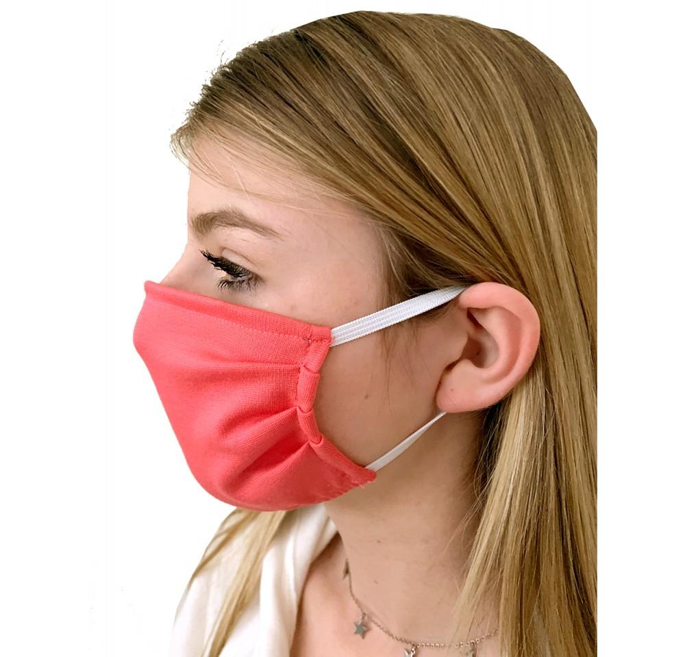 Child reusable cloth face masks in various colors, designed for comfort and protection against airborne germs.