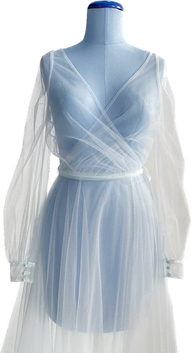 Clair De Lune Overlay dress featuring a layered design in elegant fabric, perfect for special occasions.