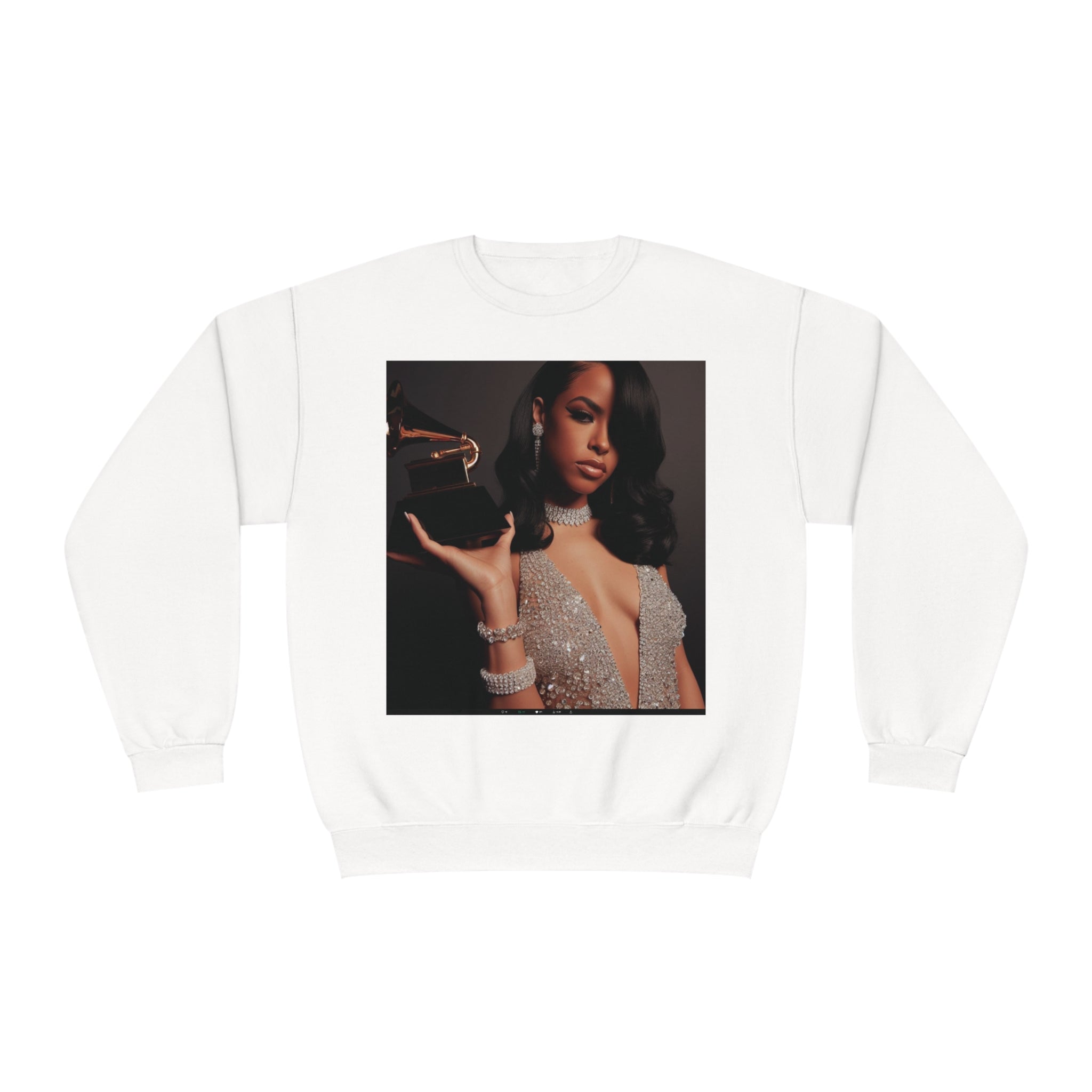 A cozy Crewneck Sweatshirt made from soft NuBlend® fleece, showcasing its classic design and comfortable fit.