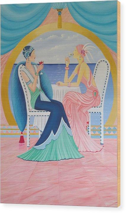 Cruising wood print by Sharon Tatem on maple wood, showcasing rich textures and depth.