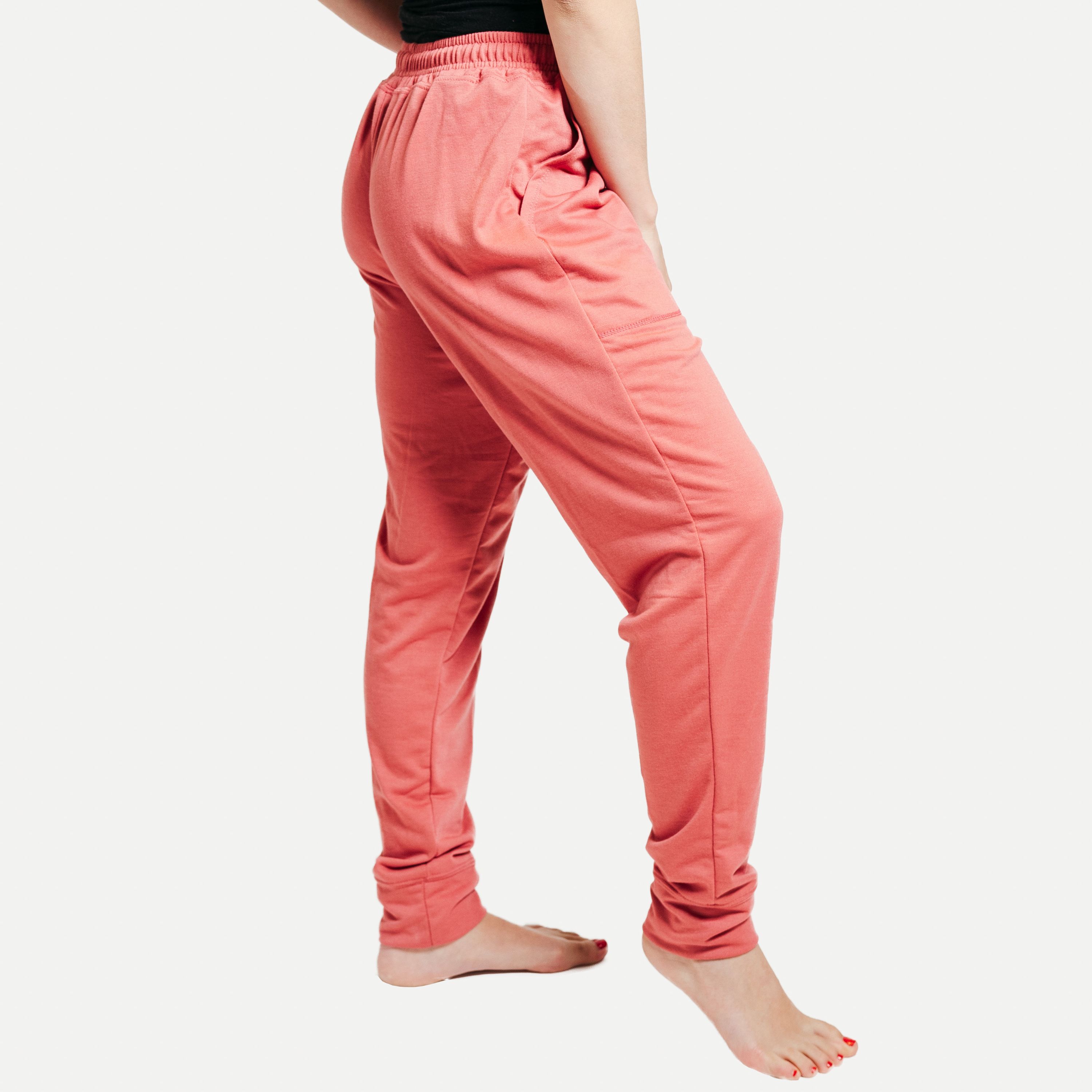 Deep Pocket Joggers Rosette in soft fabric with deep pockets and drawstring waistband, perfect for lounging or casual outings.