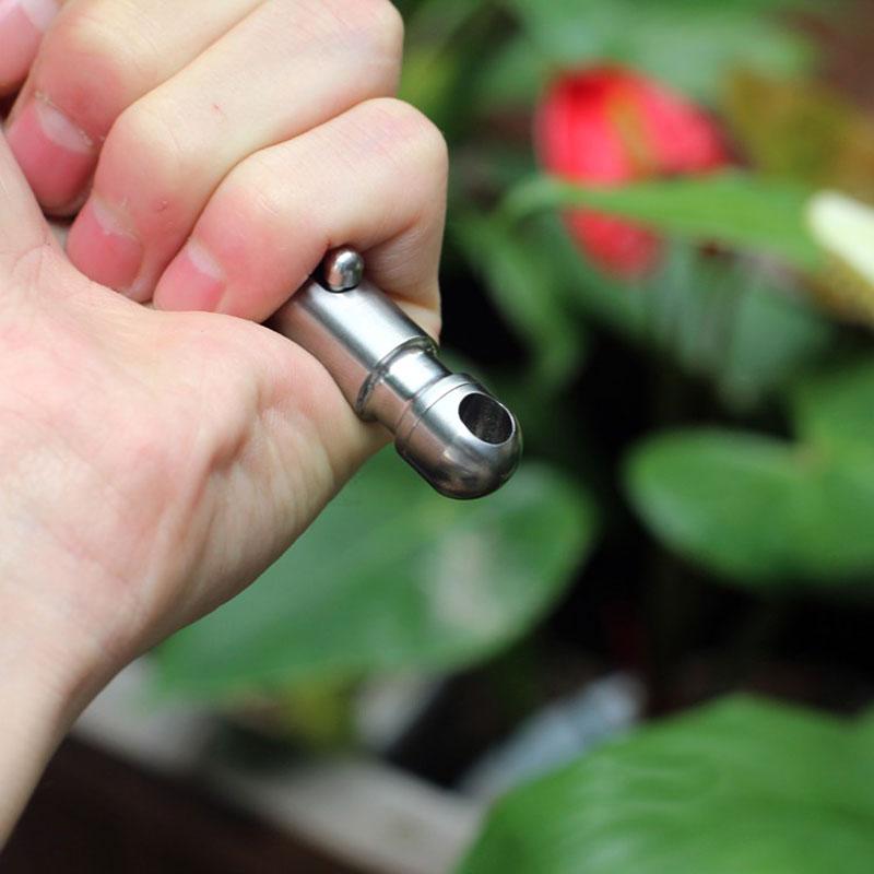 EDC Outdoor Titanium TC4 Krait Tactical Pen in three finishes: Natural, Stone Wash, and Flame, showcasing its sleek design and compact size.