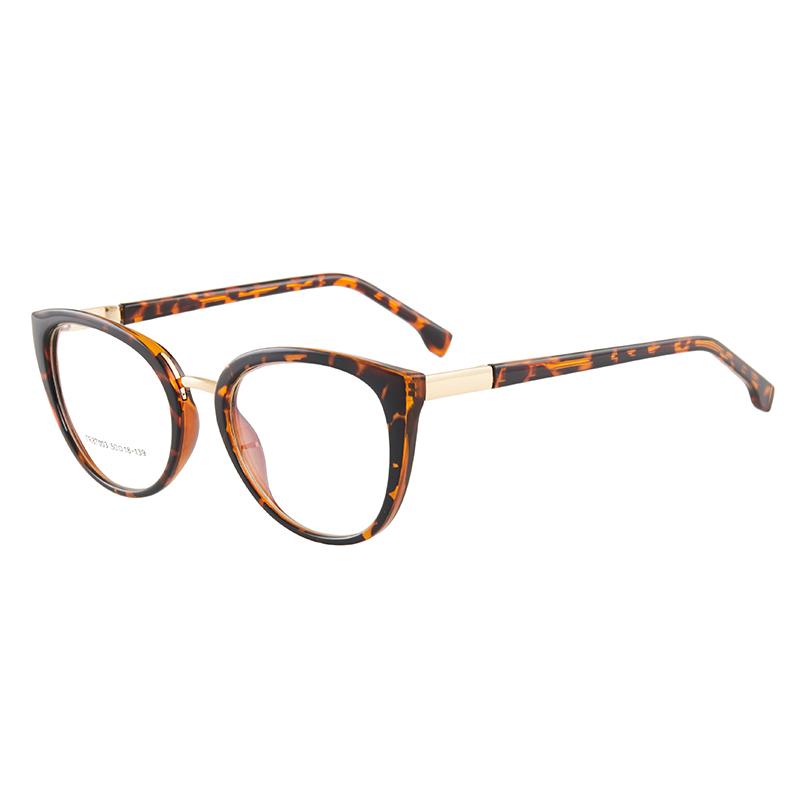 EP Personality Trend Retro Lady Cat Eye Glasses with flat lenses, stylish design, and blue light blocking features.