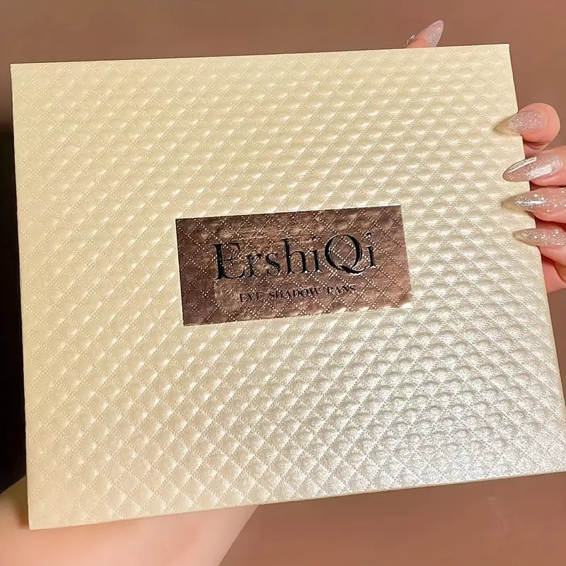 ErshiQi 42 Colors Eyeshadow Palette showcasing a variety of vibrant shades including matte and shimmer finishes.