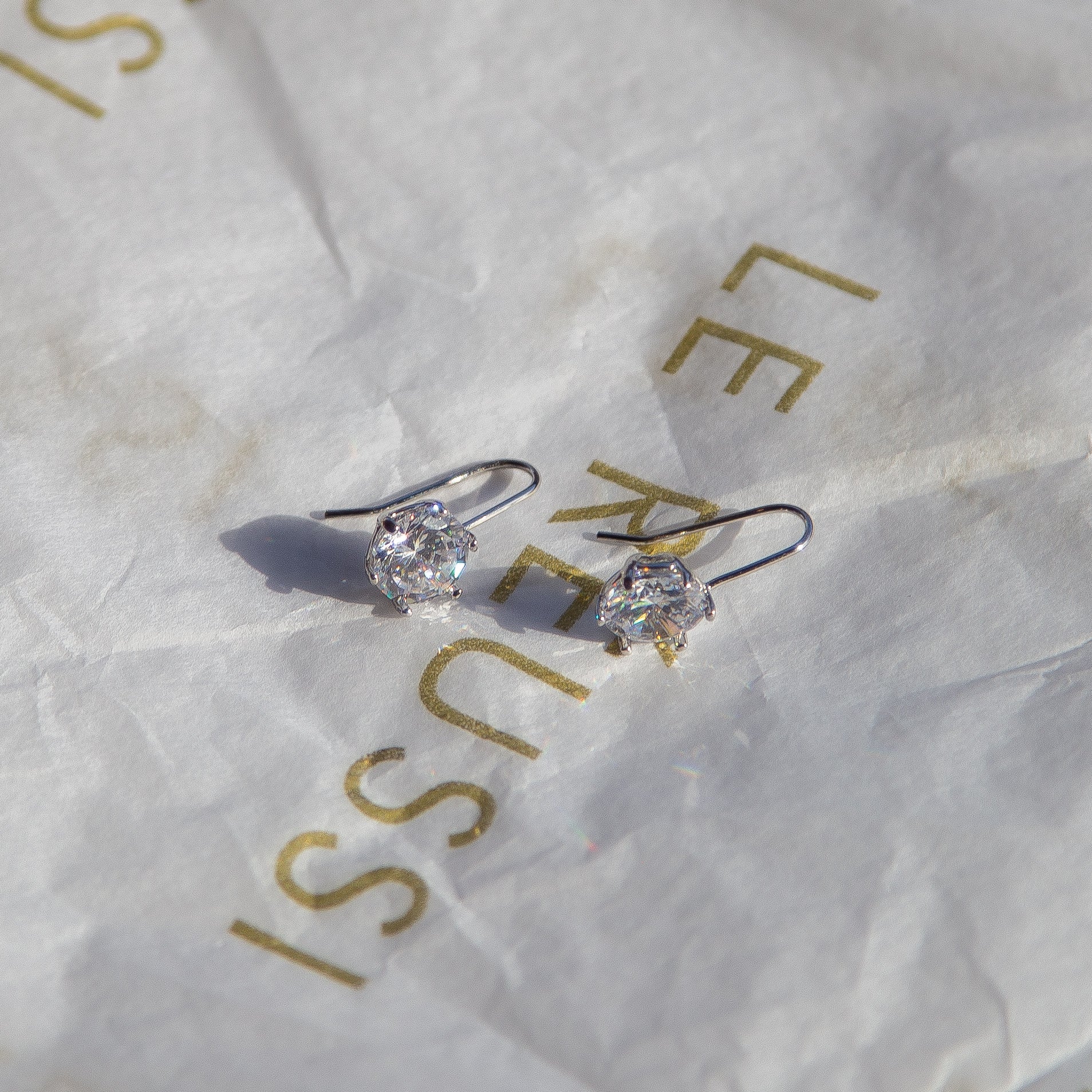 Elegant Eternal Radiance Silver Dipped Earrings showcasing a radiant shine, crafted in Italy.