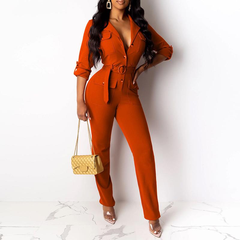 Glamaker Sexy Bandage Buttons Knitted Jumpsuit in solid color, featuring a bodycon fit and stylish button details.