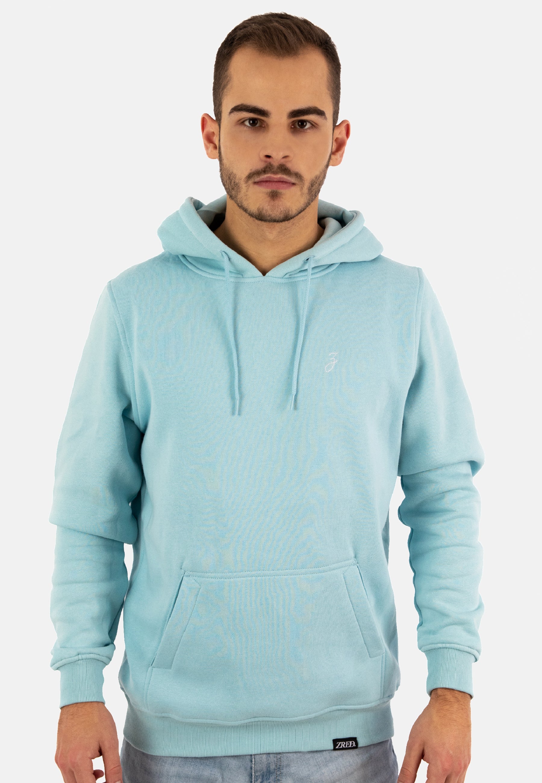 Herren HIGH STD Hoodie in babyblau, hochwertig verarbeitet mit stylischen Details.