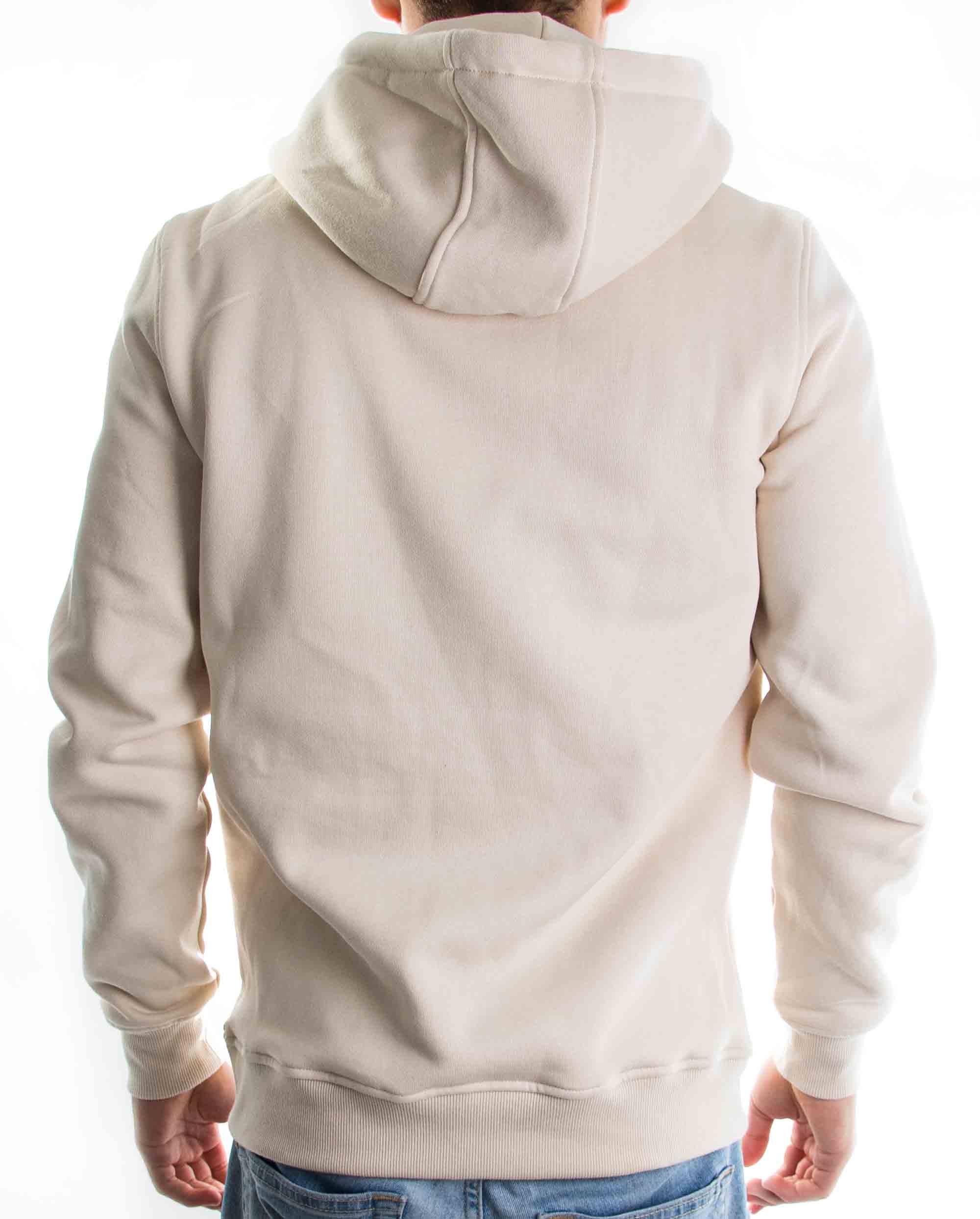 HIGH STD Hoodie in Sandfarbe für Herren, hochwertig verarbeitet mit stilvollen Details.