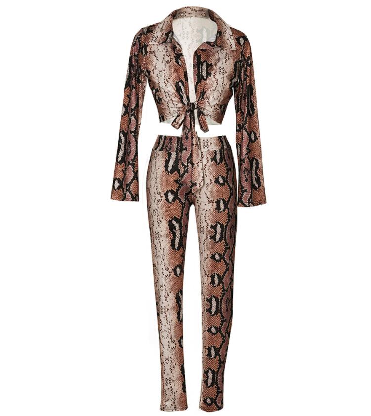 Hot Moldbaby Sexy Python Lines Tights and Lapel Frenum Long Sleeve Tops featuring a stylish python print and a chic design.