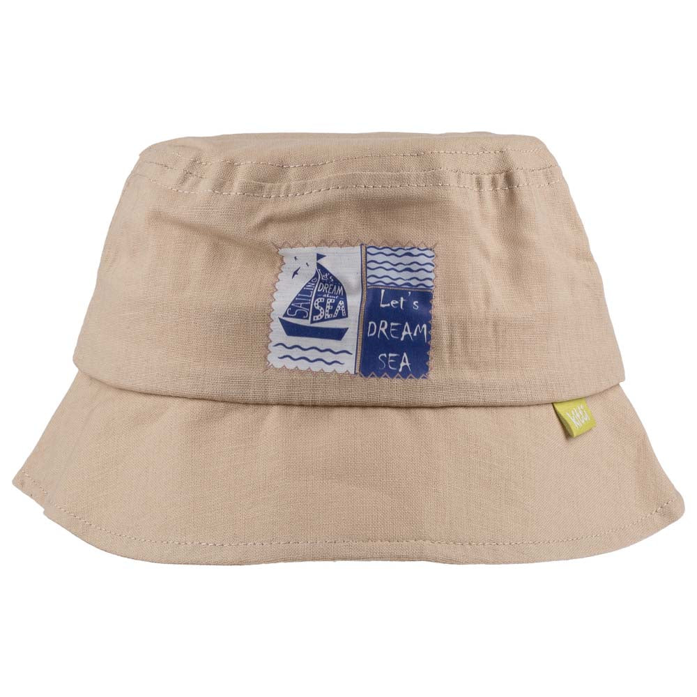 Infant to Toddler Bucket Hat featuring a Let's Dream Sea-Nautical Sailing Theme, designed for comfort and sun protection.