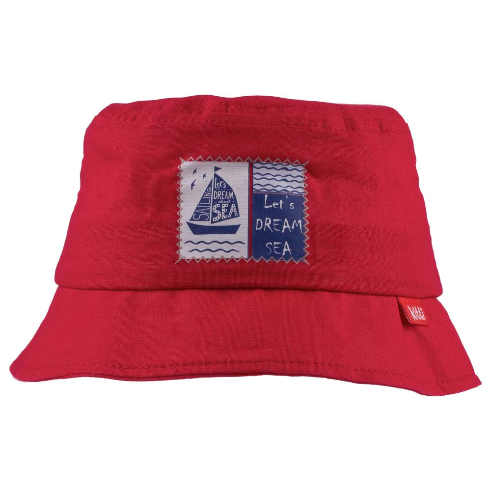 Infant to Toddler Bucket Hat featuring a Let's Dream Sea-Nautical Sailing Theme, designed for comfort and sun protection.