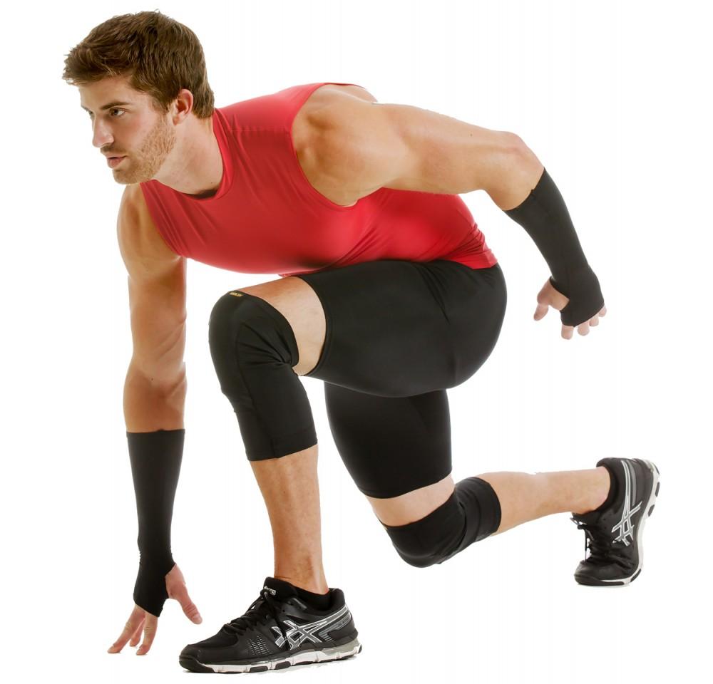 Insta Slim Activewear Basic Compression T-Shirt in black, sleeveless design with mock neck, showcasing its second-skin fit and soft fabric.