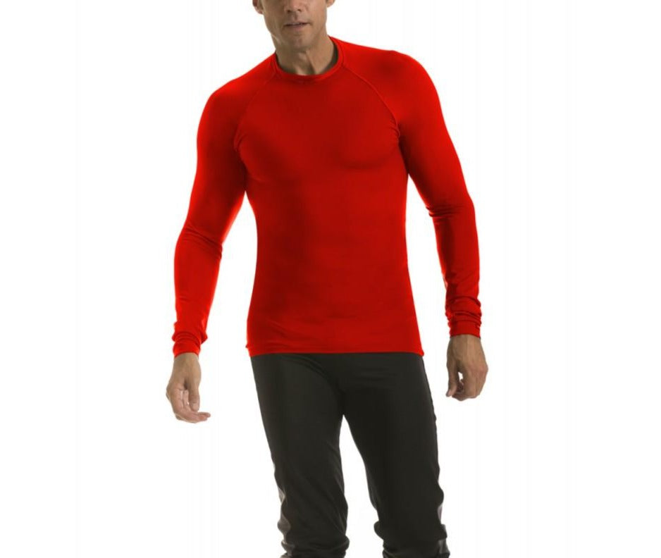 Insta Slim Activewear Compression Raglan Long Sleeve MA2010, showcasing its sleek design and comfortable fit, perfect for workouts and casual wear.