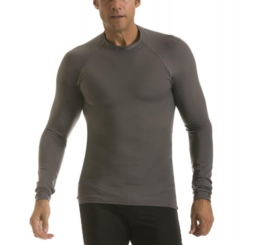 Insta Slim Activewear Compression Raglan Long Sleeve MA2010, showcasing its sleek design and comfortable fit, perfect for workouts and casual wear.