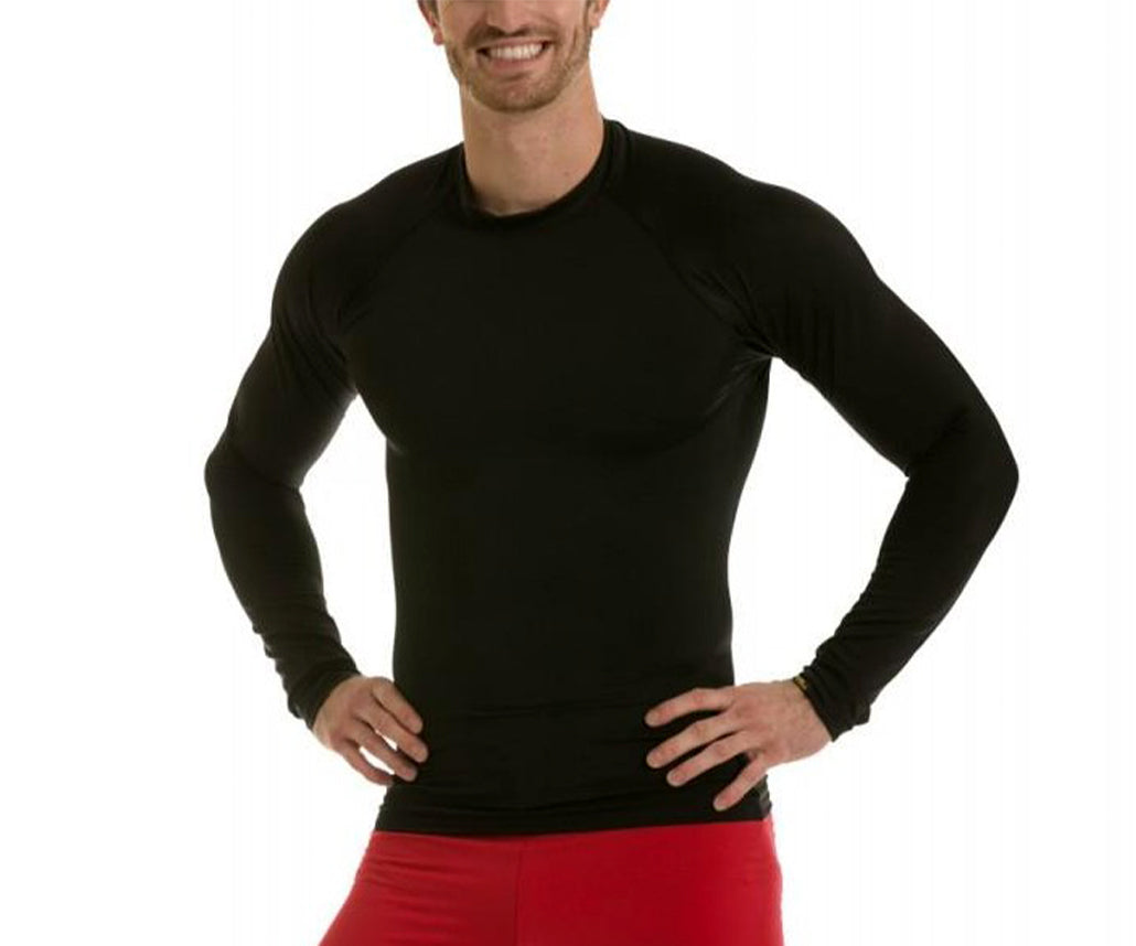 Insta Slim Activewear Compression Raglan Long Sleeve MA2010, showcasing its sleek design and comfortable fit, perfect for workouts and casual wear.