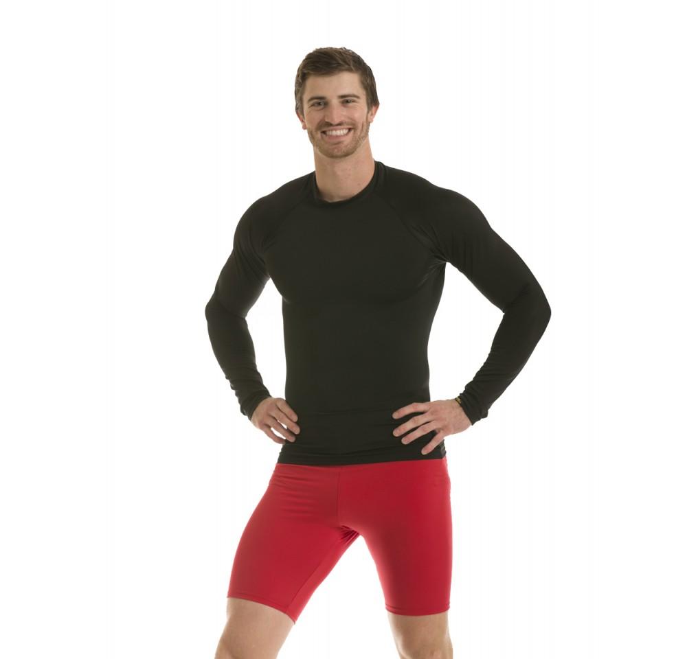 Insta Slim Activewear Compression Raglan Long Sleeve MA2010, showcasing its sleek design and comfortable fit, perfect for workouts and casual wear.