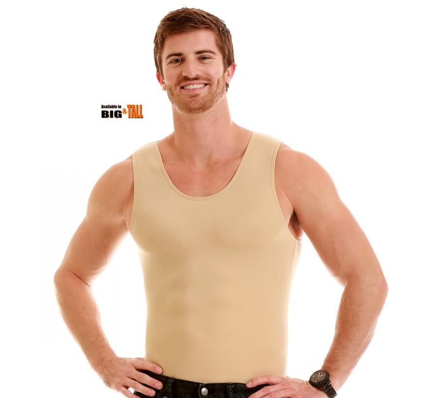Insta Slim Big & Tall Compression Muscle Tank MS0001BT, a sleek sleeveless T-shirt designed for instant slimming and support.