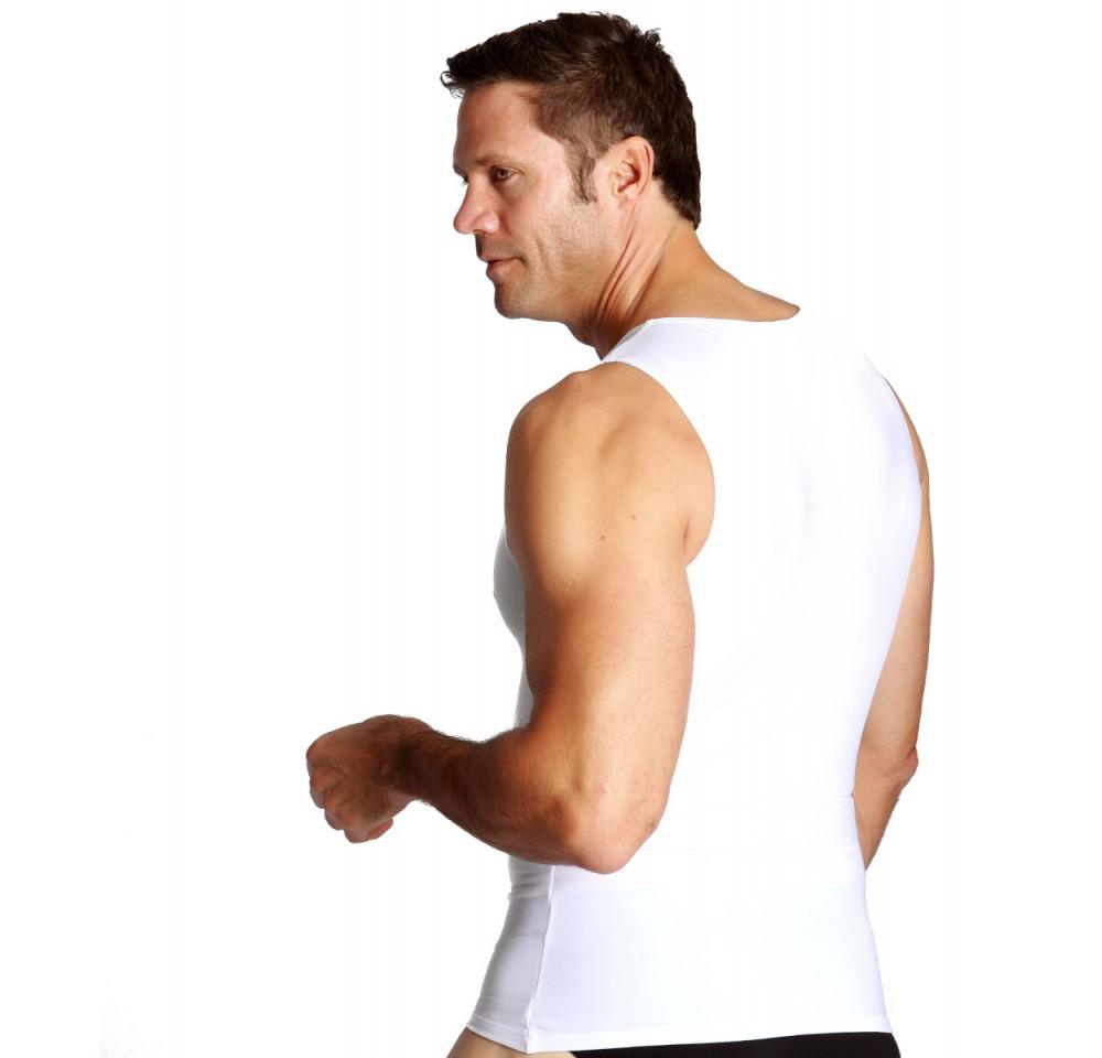 Insta Slim Big & Tall Compression Muscle Tank MS0001BT, a sleek sleeveless T-shirt designed for instant slimming and support.