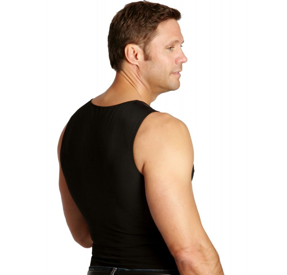 Insta Slim Big & Tall Compression Muscle Tank MS0001BT, a sleek sleeveless T-shirt designed for instant slimming and support.