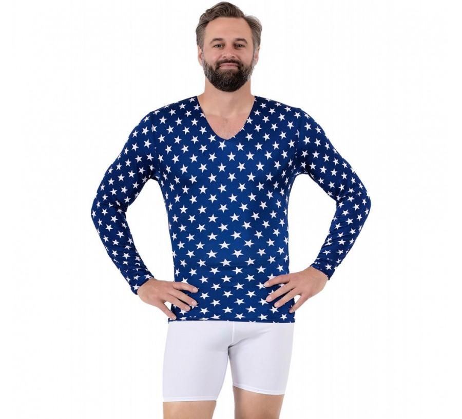 Insta Slim Big & Tall Long Sleeve V-Neck shirt in Olive and Khaki Camouflage print, showcasing its stylish design and comfortable fit.