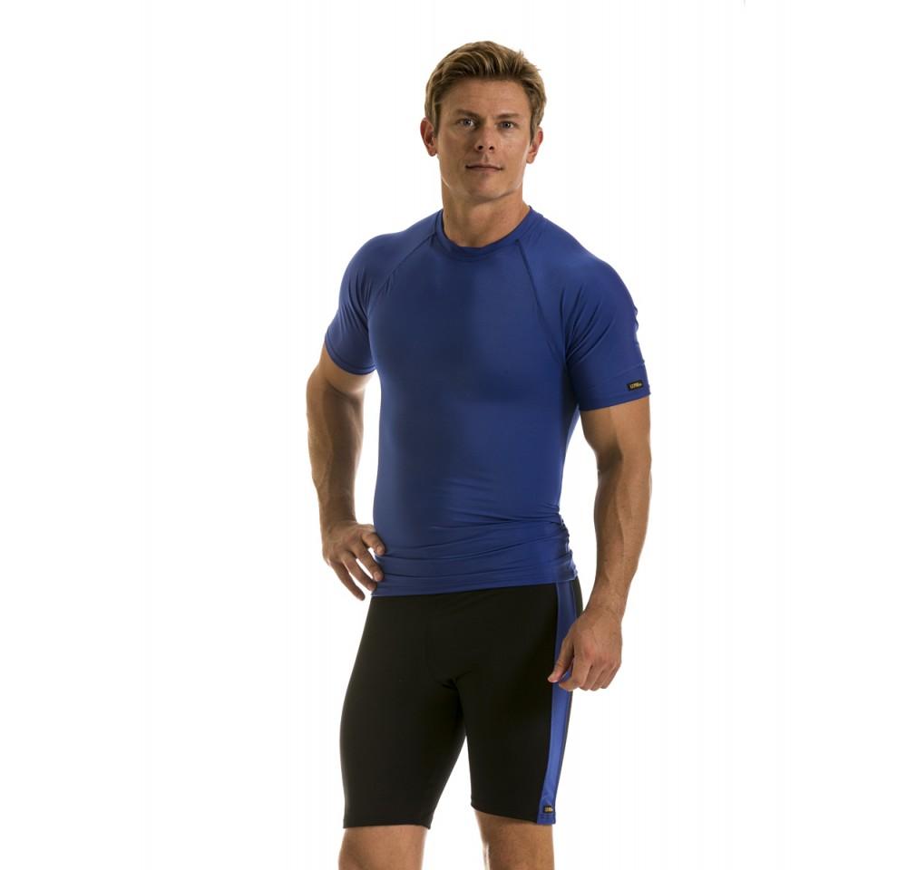 Insta Slim I.S.Pro USA Compression Activewear Color Block Shorts showcasing a modern design with slight compression and a stylish color block pattern.
