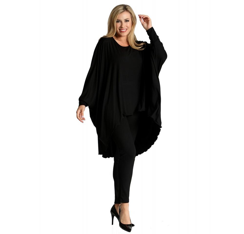 InstantFigure InstaWrap Shahl Cardi Top with Cuffs in versatile styles, showcasing its soft fabric and comfortable cuffs.