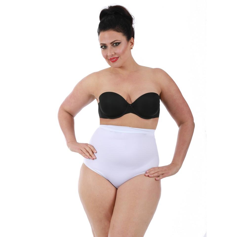 InstantFigure Plus Size Hi-waist Slimming Panty WPY019C in soft fabric, showcasing its high-waist design and comfort waistband.