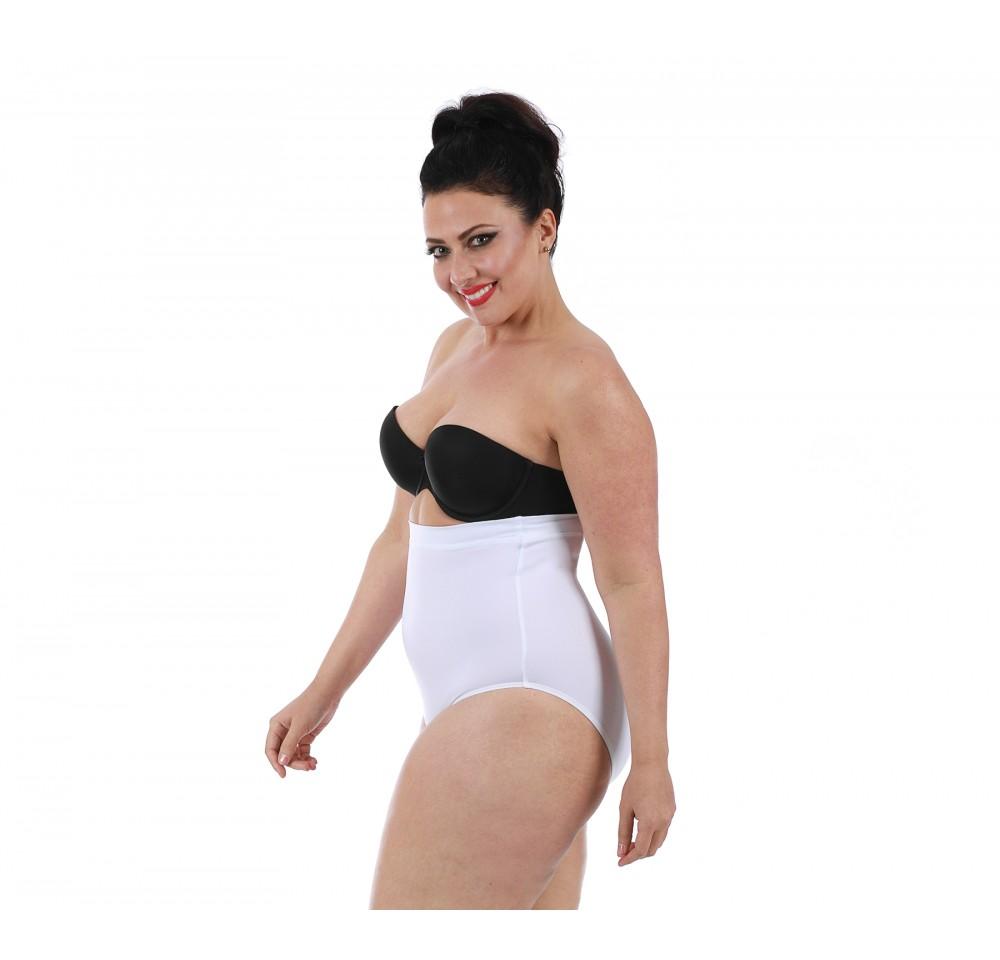 InstantFigure Plus Size Hi-waist Slimming Panty WPY019C in soft fabric, showcasing its high-waist design and comfort waistband.