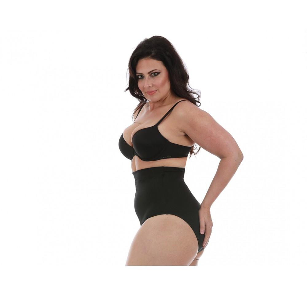 InstantFigure Plus Size Hi-waist Slimming Panty WPY019C in soft fabric, showcasing its high-waist design and comfort waistband.