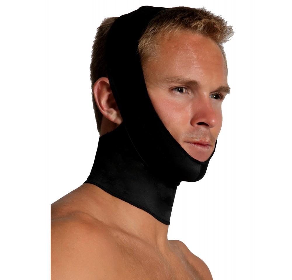 InstantRecoveryMD Unisex Compression Chin Strap Neck Support MD413, designed for post-surgery recovery with full neck coverage and breathable material.