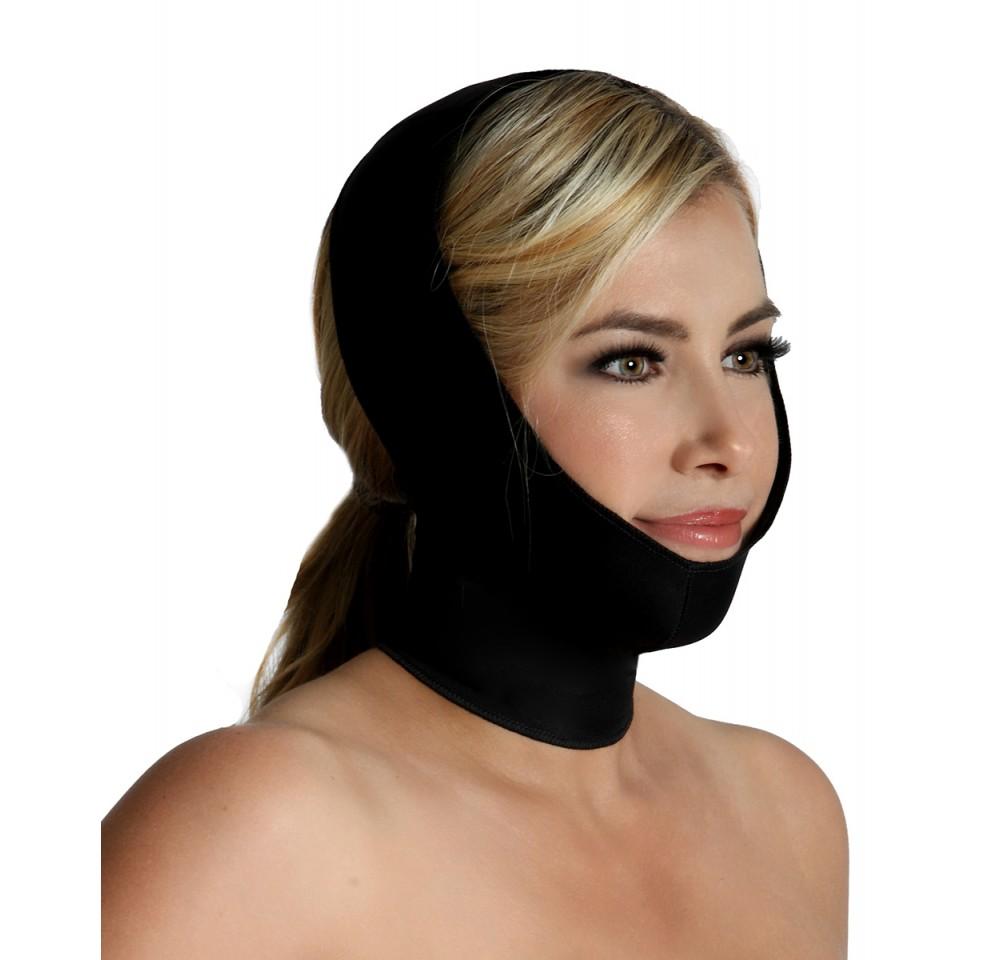 InstantRecoveryMD Unisex Compression Chin Strap Neck Support MD413, designed for post-surgery recovery with full neck coverage and breathable material.