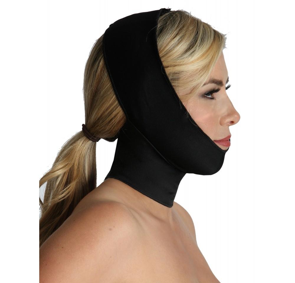 InstantRecoveryMD Unisex Compression Chin Strap Neck Support MD413, designed for post-surgery recovery with full neck coverage and breathable material.