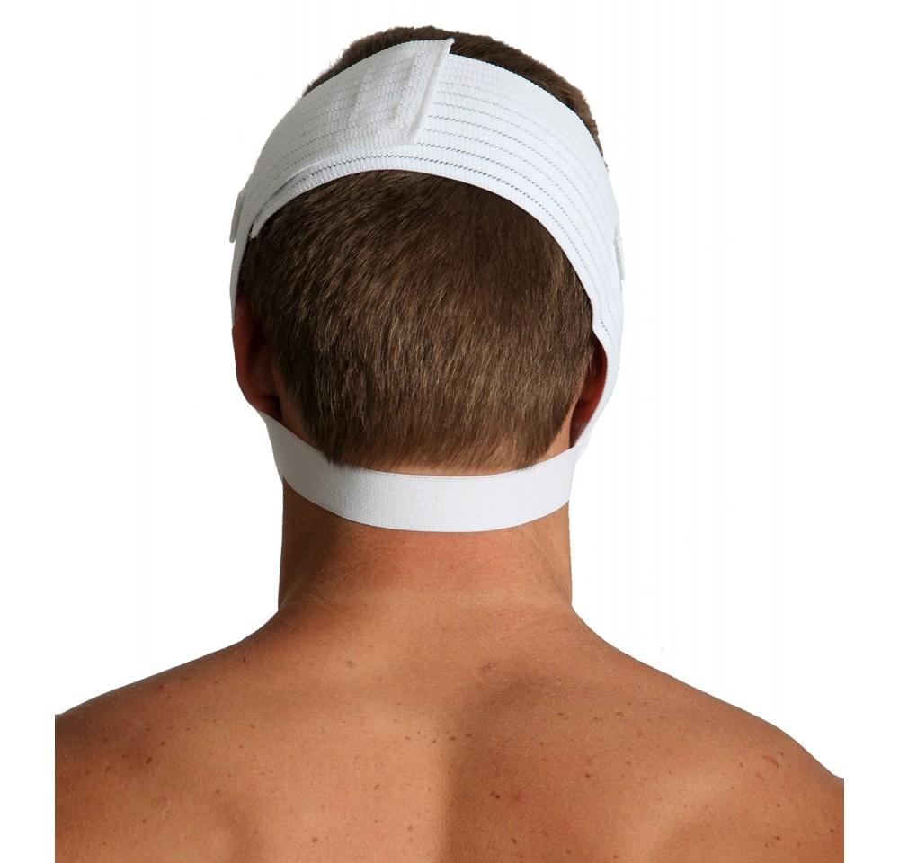 InstantRecoveryMD Unisex Surgical Chin Strap Support Straps MDFA02, designed for post-cosmetic surgery recovery with adjustable Velcro closures.
