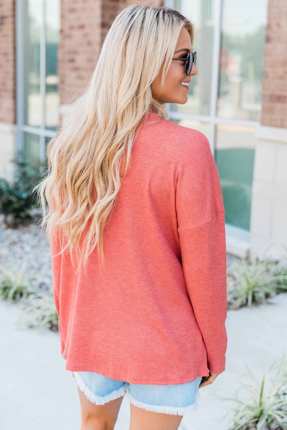 Leopard Print Stitching Color Block Long Sleeve Top featuring stylish design and comfortable fit, perfect for casual and trendy outfits.