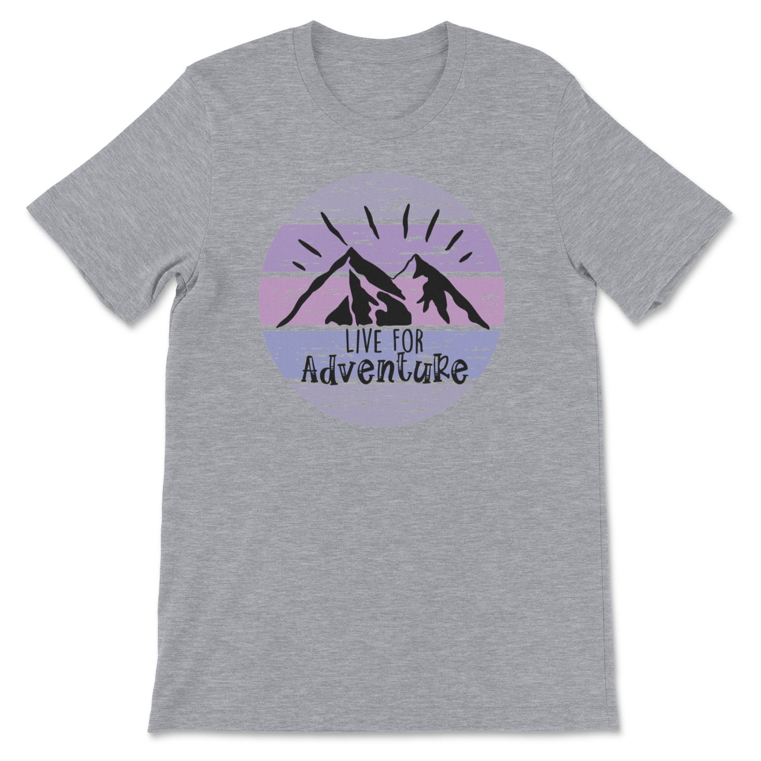 Live For Adventure Tee featuring a vibrant design, unisex fit, and soft fabric, perfect for outdoor enthusiasts.