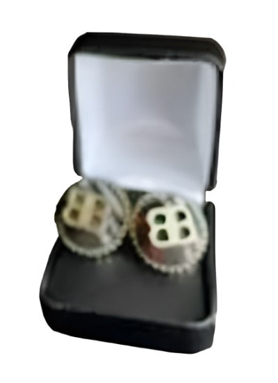 Luxury BB Earrings featuring a beautiful Balenciaga-inspired design in multiple colors including black, red, beige, and white.