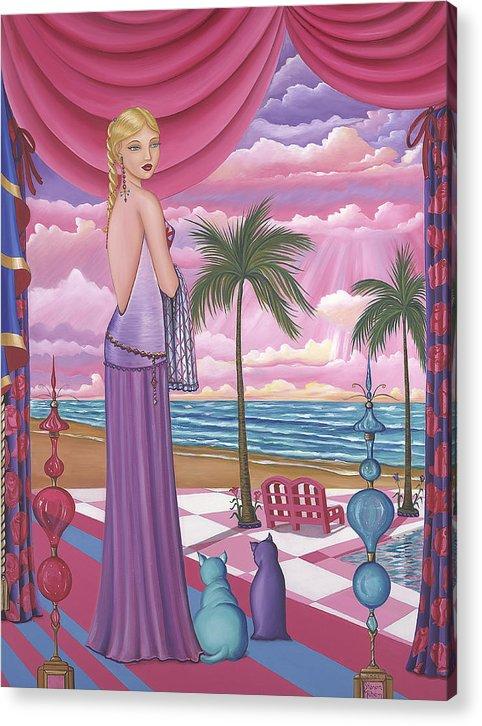 Melissa Acrylic Print showcasing vibrant colors and depth on a clear acrylic sheet.